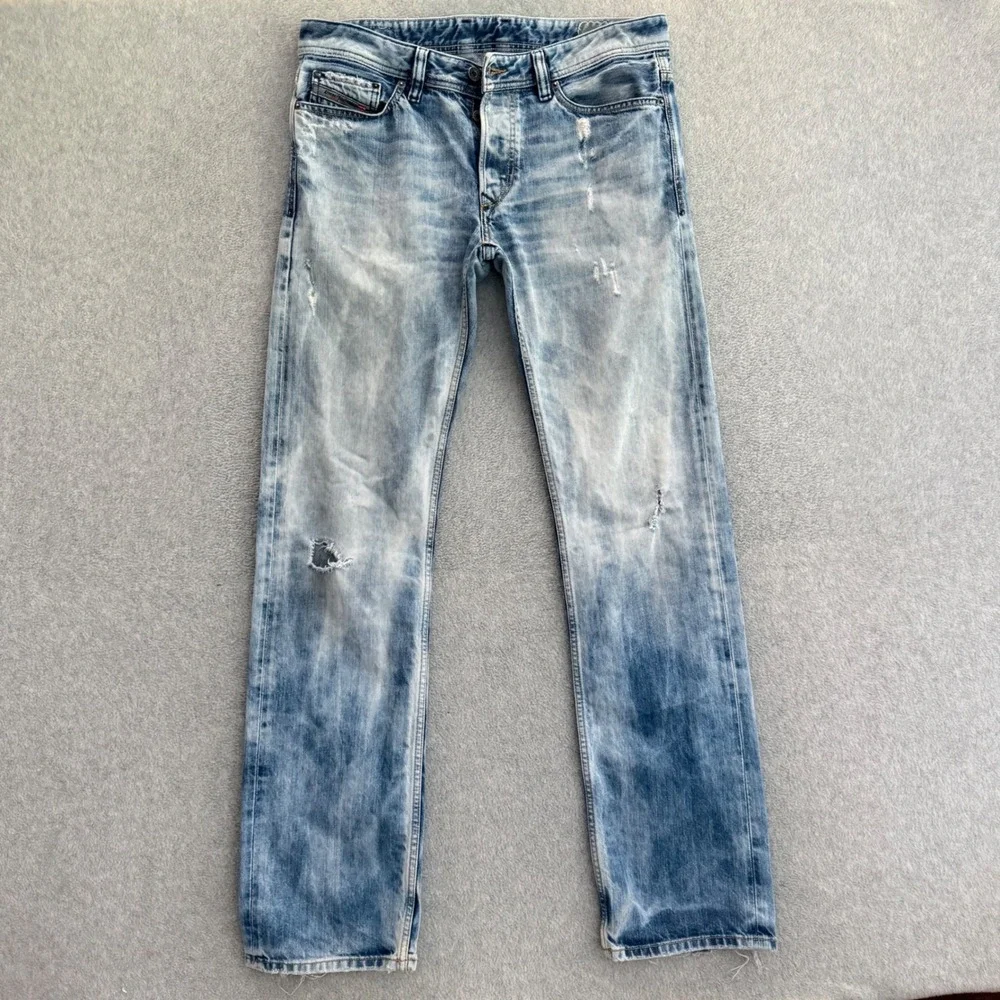Diesel Viker Blue Eyecons 2010/2 Edition Mens Jeans 32x34 Light Wash Made Italy
